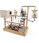 Parakeet Nesting Box — Wood Bird Nest House for Cage — collection imagery
