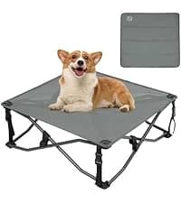 Outdoor Dog Bed — Cooling Elevated Pet Bed Portable Raised Dog Bed with Breathable Mesh — collection imagery