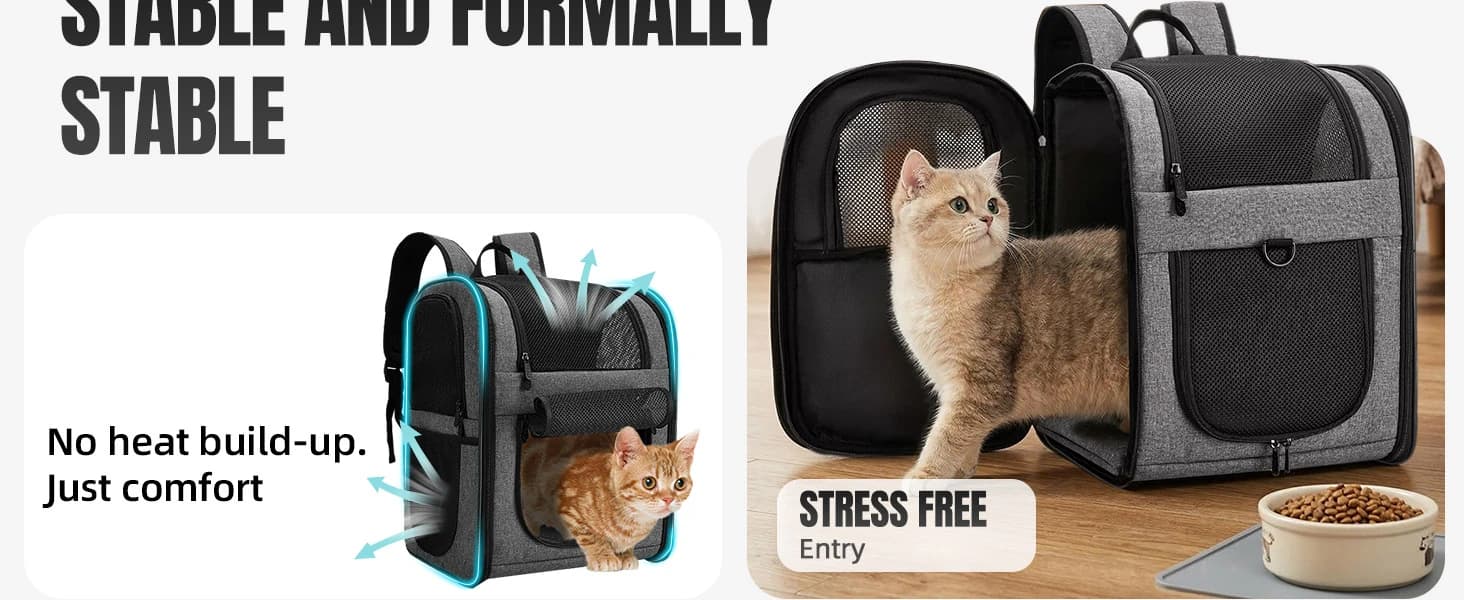 Cat Backpack Carrier — Support Frame — product details