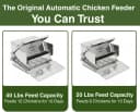 Grandpas Feeders Automatic Chicken Feeder - 20 lbs No Waste Poultry Feeder