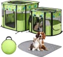 Portable Cat Playpen — Foldable Indoor and Outdoor Pet Tent with 2 Areas