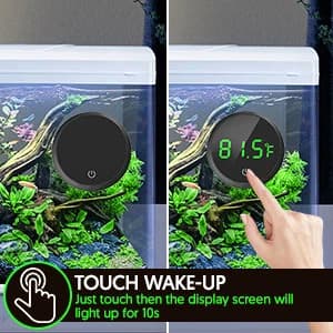 Fish Tank Thermometer Aquarium Thermometer Wireless Touch Stick Digital Aquarium Thermometer LED Display ±1°F — collection imagery