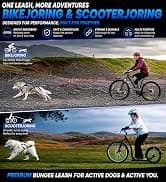 Dog Bike Leash — Shock-Absorbing Bikejoring Leash with Antenna for M/Large Dogs — collection imagery