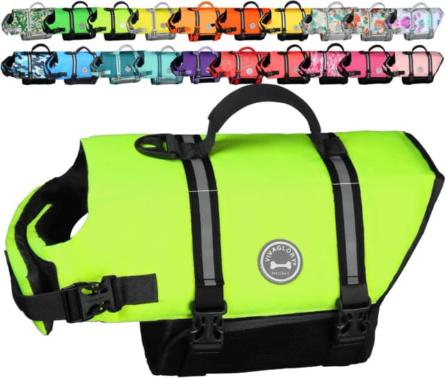 Dog Life Vest Rip Stop Dog Swim Vest