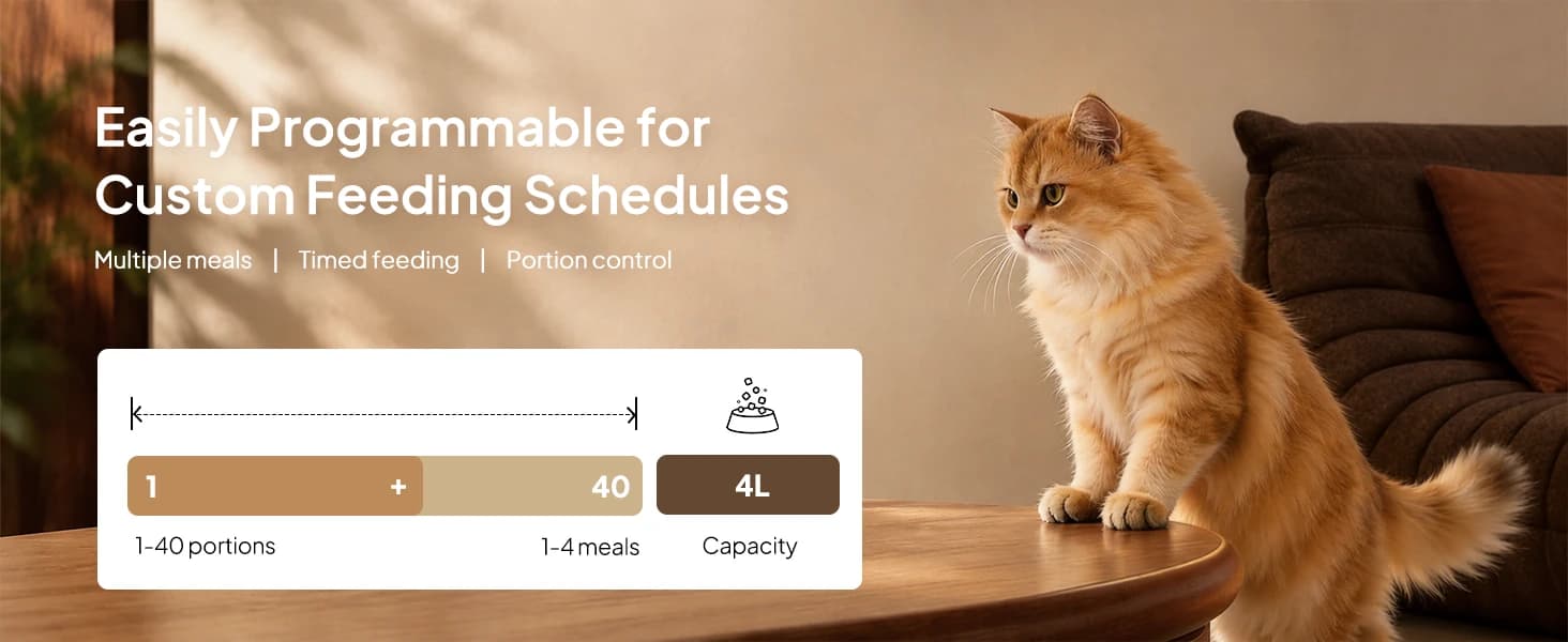 Automatic Cat Feeder — 4L Timed Dry Food Dispenser for Cats and Dogs — collection imagery