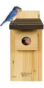 Nature’s Way Cedar Bluebird House for Outdoor Nesting — product details
