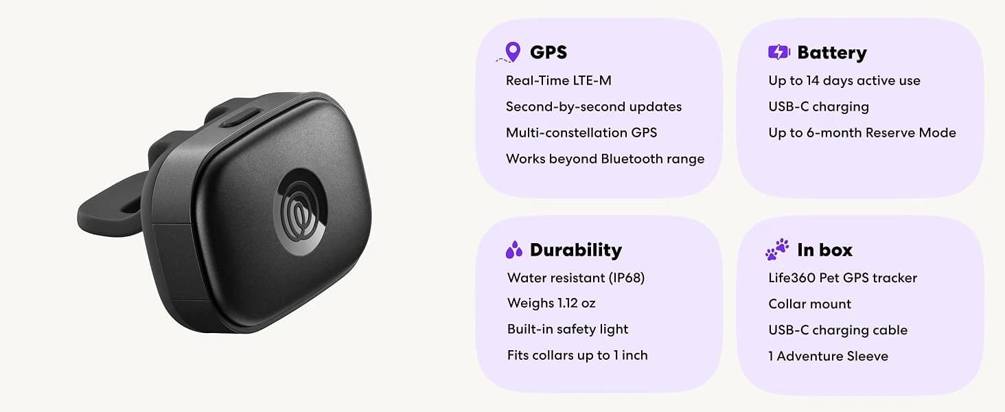 Pet GPS Tracker for Dogs | Live Tracking — product details