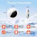 2 Pack Tracker Tags — Finder Apple Find My MFi Certified Waterproof iOS Only