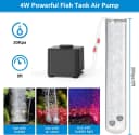 Aquarium Air Pump — Quiet Adjustable Fish Tank Air Pump
