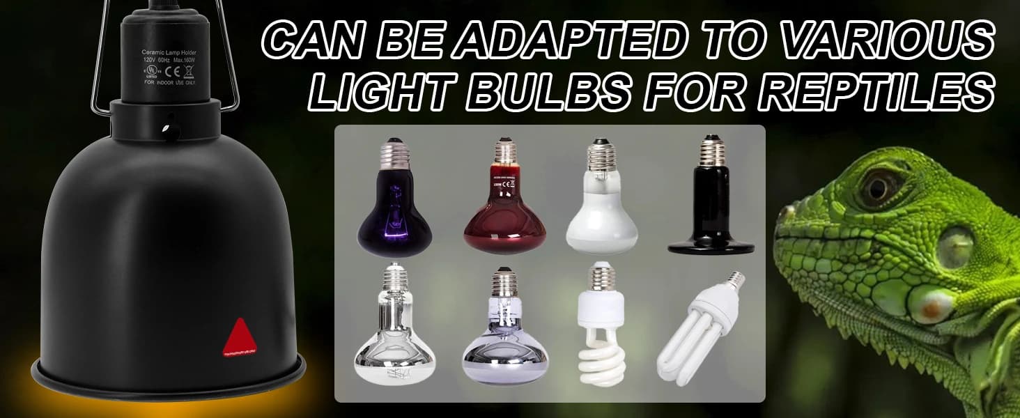 Reptile Light Fixture — 2 Packs 5.5 Inch Deep Dome Lampshade — Our 5.5 Inch Deep Dome Lampshade Can Be Adapated to Various Light Bulbs