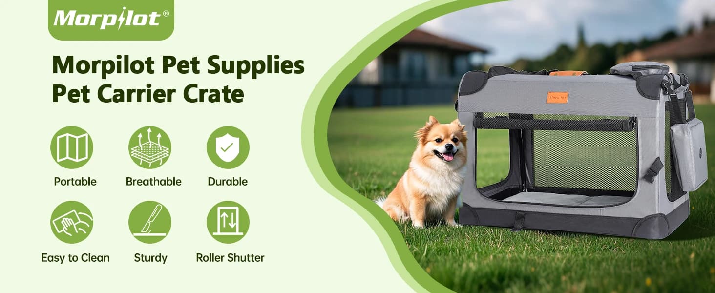 24-inch Portable Collapsible Dog Crate for Small Dogs up to 27lbs — product details