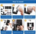 Aquarium Sponge Filter Fish Tank Foam Filter Quiet Submersible Bio Sponge Filter with 2 Spare Sponges and 1 Bag