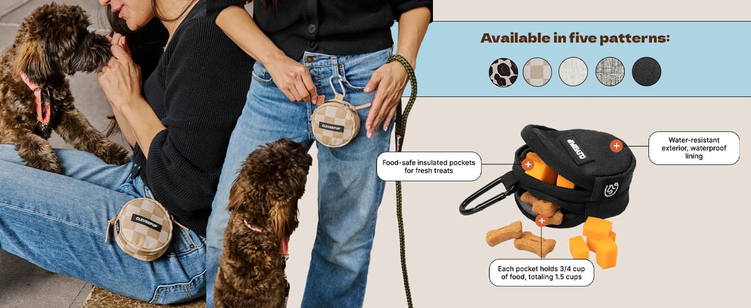 Snackpack Double Insulated Dog Treat Pouch – 1.5 Cup Capacity — product details