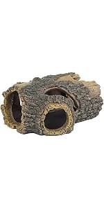 Resin Hollow Tree Trunk Betta Log Aquarium Decorations Ornament Fish House Cave Wood House Decor for Small and — product details