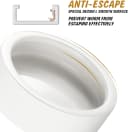 Reptile Food Dish Bowl — 2Pcs Lizard Gecko Worm Water Bowls Small (2.75in)