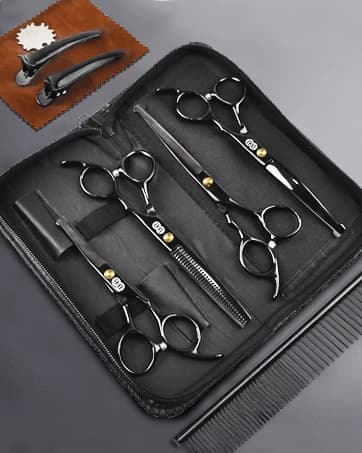 Dog Grooming Scissors Kit — 7 Inch Safety Pet Cat Shears Set — collection imagery