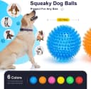 3.5” Squeaky Dog Toy Balls (6 Colors) Puppy Chew Toys for Teething