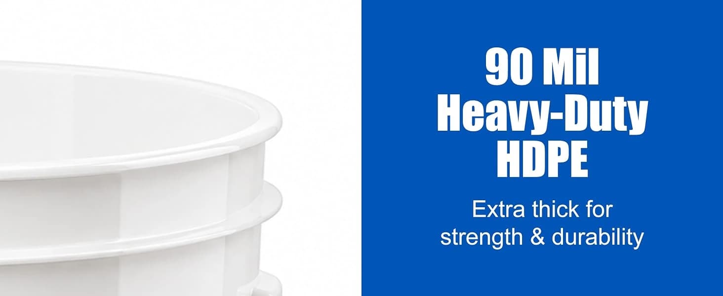 5 Gallon Bucket - Food Grade w/Lid BPA-Free — collection imagery