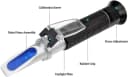 Salinity Refractometer for Seawater and Marine Fishkeeping Aquarium 0-100 PPT with Automatic Temperature