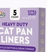 Elastic Cat Litter Box Liners - Extra Giant 10 Count - Tear-Resistant Cat Litter Bags - Waterproof Kitty Litter — collection imagery
