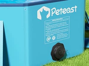 Dog Pool for Large Dogs — Foldable Hard Plastic — Heavy-Duty Composite Material