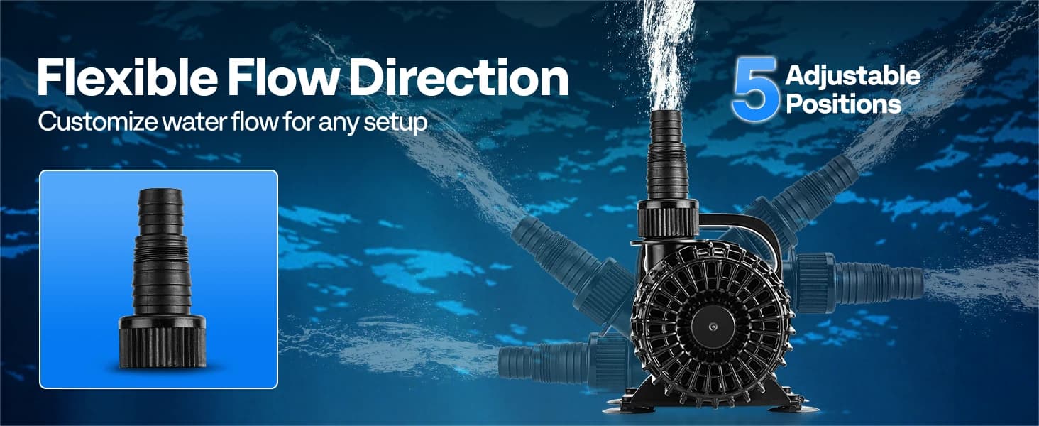 120W Pond Pump — 2700GPH Submersible Water Pump for Koi Pond — collection imagery