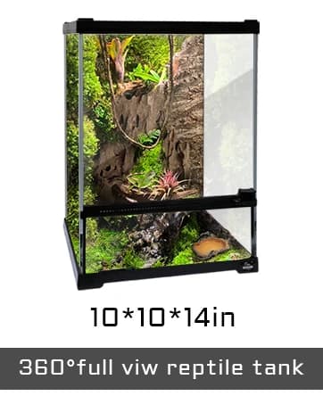 11 Gallon Tall Reptile Glass Tank 12"x12"x18",Pre-Assembled Vertical Terrarium Enclosure with Front Openning — collection imagery