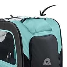 Rover Waggin' Pet and Dog Bike Trailer with Weather-Resistant Canopy and Mesh Shield - Foldable Frame — Safety First