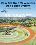 GPS Wireless Dog Fence — No Subscription Dog Collar for Dogs 15Lbs+