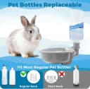 Gravity Pet Water Bowl — 16oz Anti-Splash Crate Dispenser