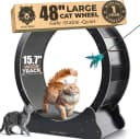 48'' XL Cat Wheel – Safe, Quiet and Stable Exercise Wheel for Large Indoor Cats up to 45 lbs – 15.7''