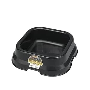 Plastic Hook Over Feeder | Mountable Livestock and Pet Feed Bucket | Horse Feed Bucket | Made in USA | 15 Quarts — Plastic Pans