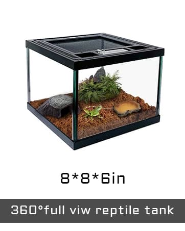 11 Gallon Tall Reptile Glass Tank 12"x12"x18",Pre-Assembled Vertical Terrarium Enclosure with Front Openning — collection imagery