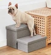 Dog Stairs for High Bed, Foldable Pet Stairs for Small and Medium or Large Dogs Puppy with Storage for Bed or — collection imagery