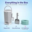 Litter Champ Cat Litter Disposal System — Hands-Free Pedal Trash Can