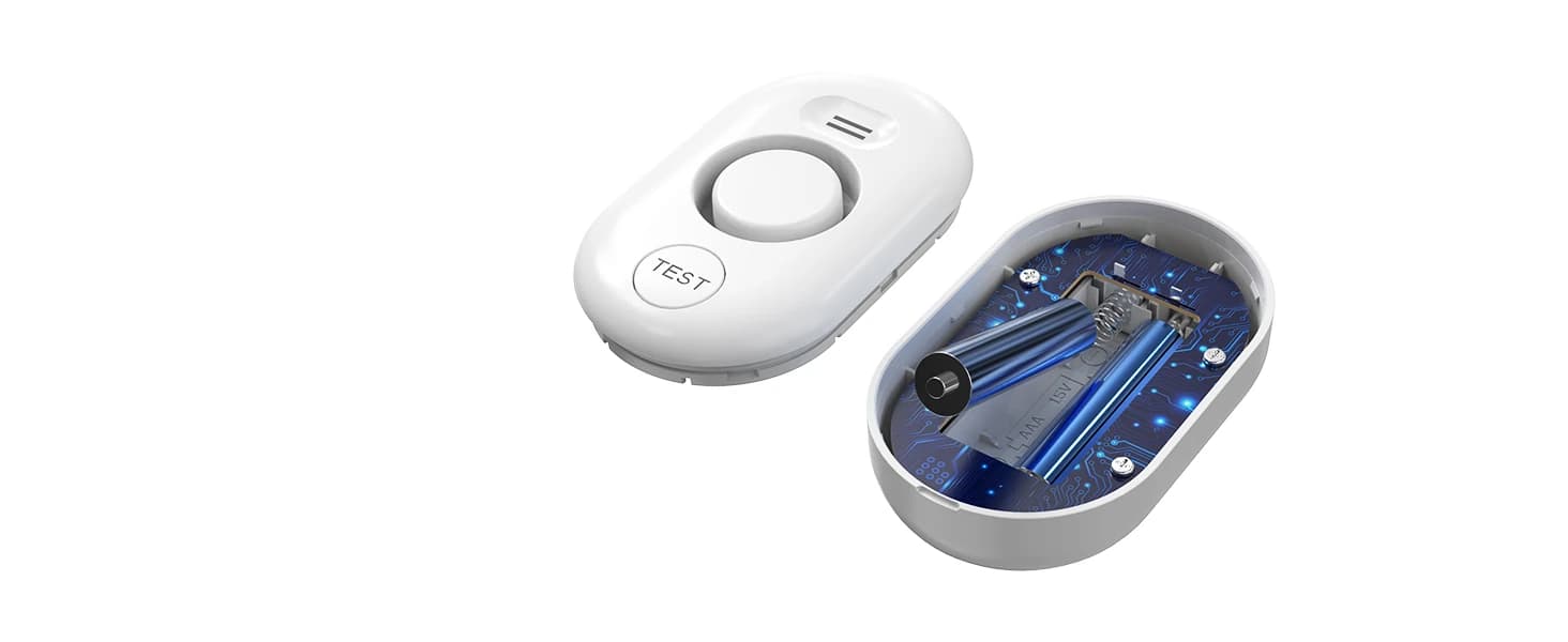5 Pack Water Leak Detectors for Home — 100dB Water Sensor Alarm for Basement — collection imagery