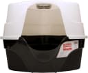 Advanced Hooded Corner Cat Litter Box with Charcoal Filter
