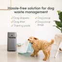 Pail | Dog Waste Disposal System for Outdoor and Indoor Odor Control | Dog Poop Trash can | Includes 1 Square