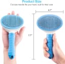 Self Cleaning Slicker Brush, Dog and Cat Bunny Pet Grooming Shedding Brush - Easy to Remove Loose Undercoat