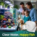 Aquarium Filter Floss for Fish Tank Filters - FilterFirst Aquarium Filter Pad - Media Roll for Crystal Clear Water