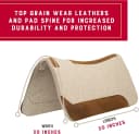 Wool Blend Felt Western Saddle Pad for Horses
