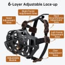 Basket Dog Muzzle — Adjustable Soft Dog Muzzles