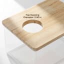 Hamster Sand Bath Box – Clear Acrylic Habitat Bath with Wooden Lid for Dwarf Hamsters