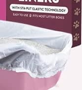 Elastic Cat Litter Box Liners - Extra Giant 10 Count - Tear-Resistant Cat Litter Bags - Waterproof Kitty Litter — collection imagery