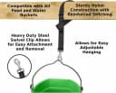 Horse Bucket Strap Hangers — Horse Suppliers Adjustable Nylon Straps up to 700 lbs for Hay Nets