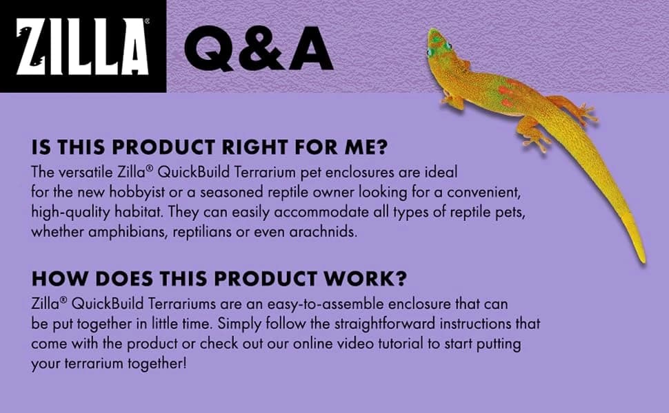 QuickBuild Reptile 65 Gallon Glass Terrarium — product details