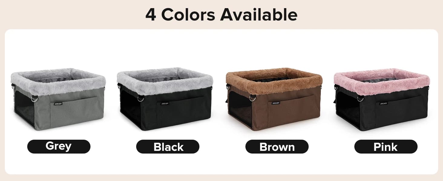 Deluxe Dog Booster Seat with Sturdy Metal Frame and Safety Leash for Small Pets up to 20 lbs - Portable Puppy β product details