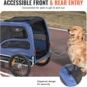 Dog Bike Trailer — Supports up to 100 lbs