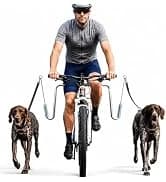 Dog Bike Leash — Shock-Absorbing Bikejoring Leash with Antenna for M/Large Dogs — collection imagery