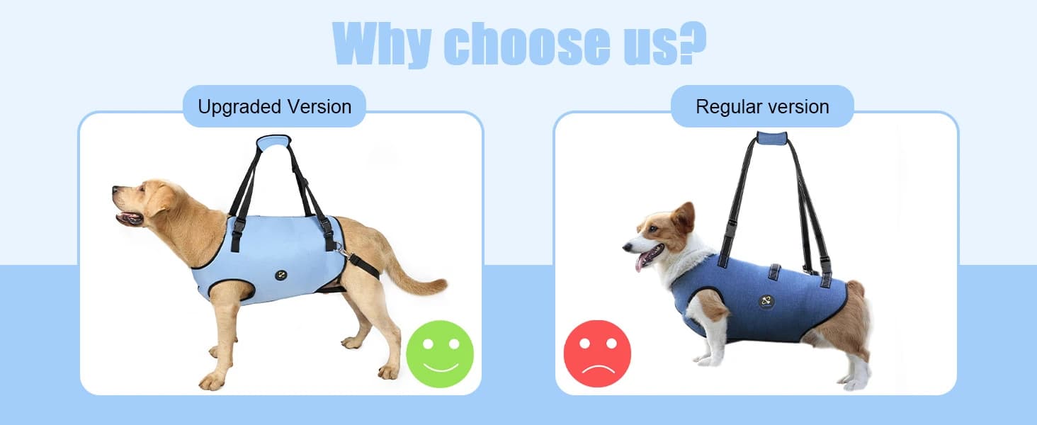 Dog Lift Harness, Pet Support and Rehabilitation Sling Lift Adjustable Padded Breathable Straps for Old — product details